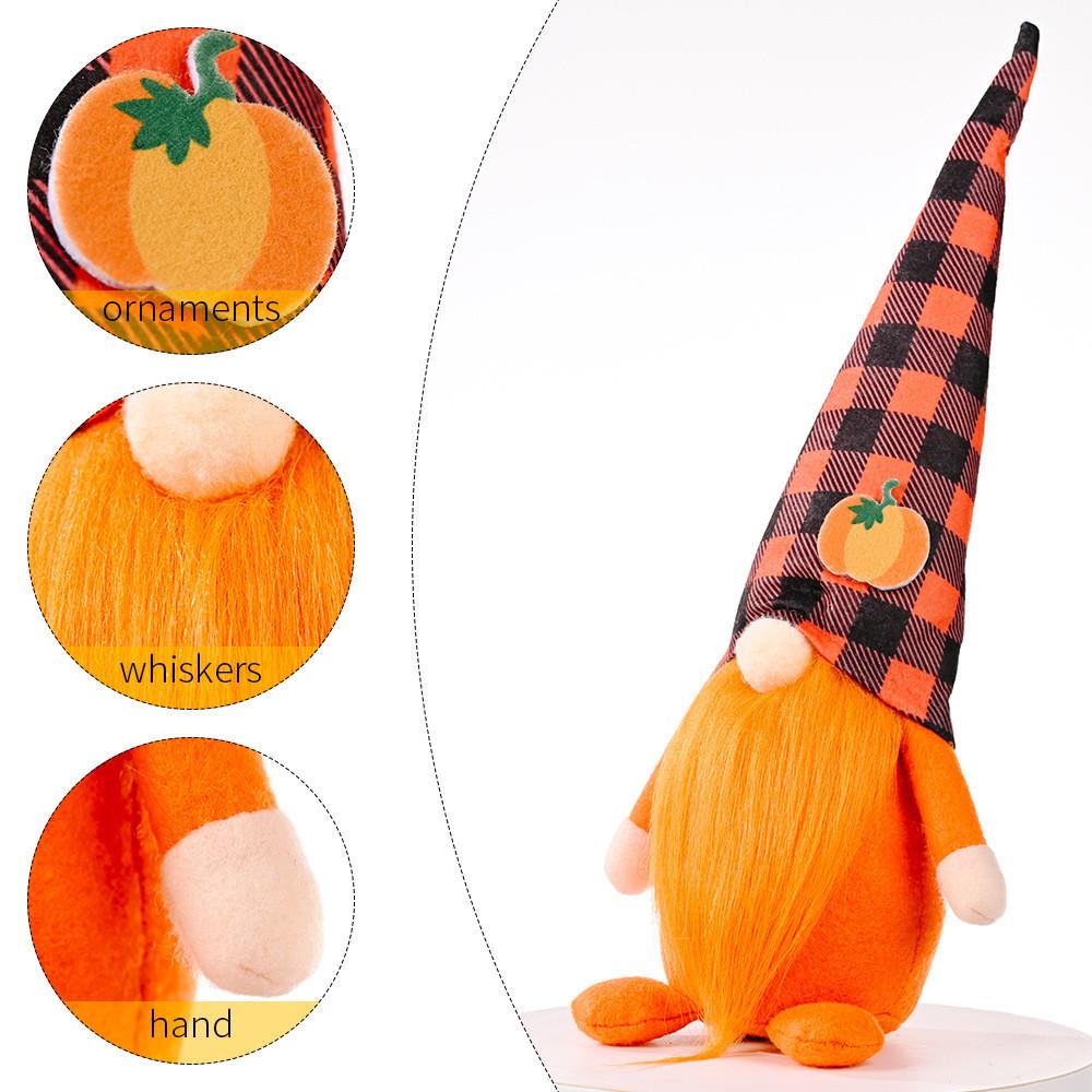 New Seasonal Home Decor Thanksgiving Pumpkin And Maple Leaf Plush Figurine For Autumn Festivities