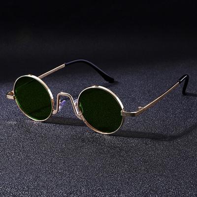 New Sunglasses Retro Small Frame Sun Glasses Hip Hop Round Frame Sunglasses Trendy Same Style Unisex Sunshade Glasses