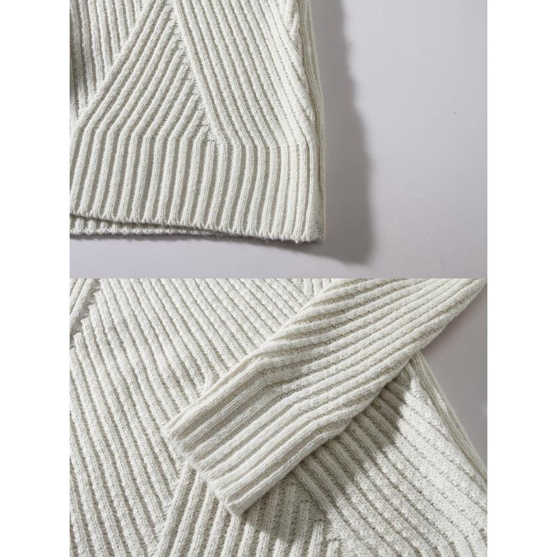 Men S Thick Striped Turtleneck Knit Pullover Sweater For Winter
