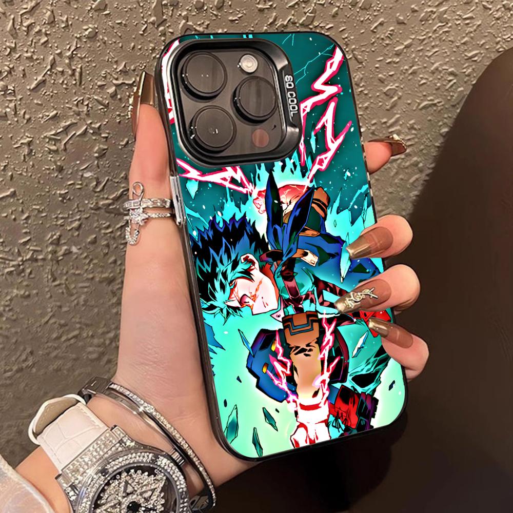 MHA Izuku Deku Mobile Phone Case for iPhone 17 16 15 14 13 12 11 X XR XS 8 7 Air Pro Max Plus Translucent Colorful Cover Pretty
