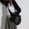 Large Soft Hobos PU Leather Tote Bags for Women Designer Shoulder Bag Casual Solid Color Crossbody Bag Cloud Dumpling Bags MIT