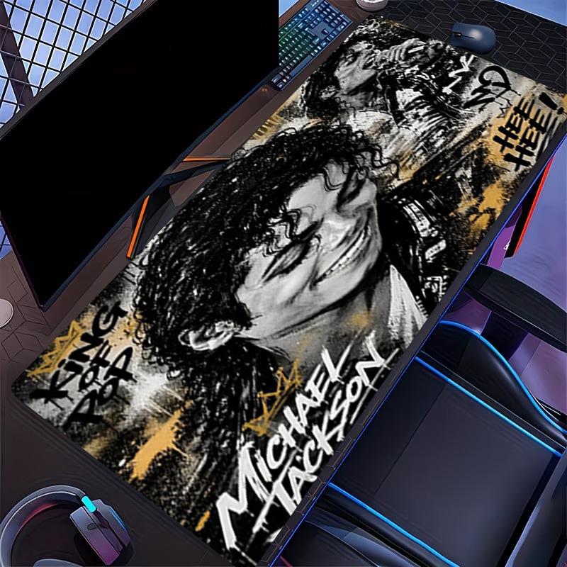 Ποντικοουαλί Εκτύπωσης Michael Jackson, για Πληκτρολόγιο Pad Laptop PC Mat για Γραφείο Οικιακή Χρήση, Διακόσμηση Γραφείου, Τέλειο Δώρο Γενεθλίων για Gamers