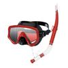 Adjustable Dry Snorkel Set with Diving Mask and Soft Silicones Seal Dry Snorkel Diving Goggles for Swimming Pool Ocean Use