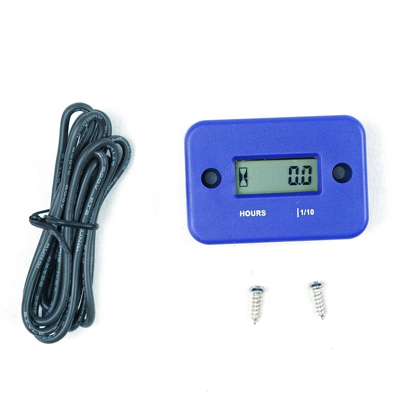 Universal Digital Hour Meter LCD Display Waterproof Engine Time Gauge Timer For HONDA KAWASAKI SUZUKI KTM Husqvarna GasgasYAMAHA