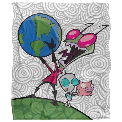 Invader Zim Silky Gir Supersoft Blanket