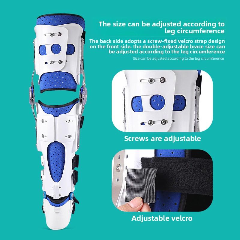 Ankle Knee Fixation Bracket Adjustable Thigh Calf Lower Limb Stable Support Breathable Protector