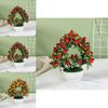 Fake Potted Plant 42 Heartshaped Fruit Bonsai Artificial Flower For Home Decor