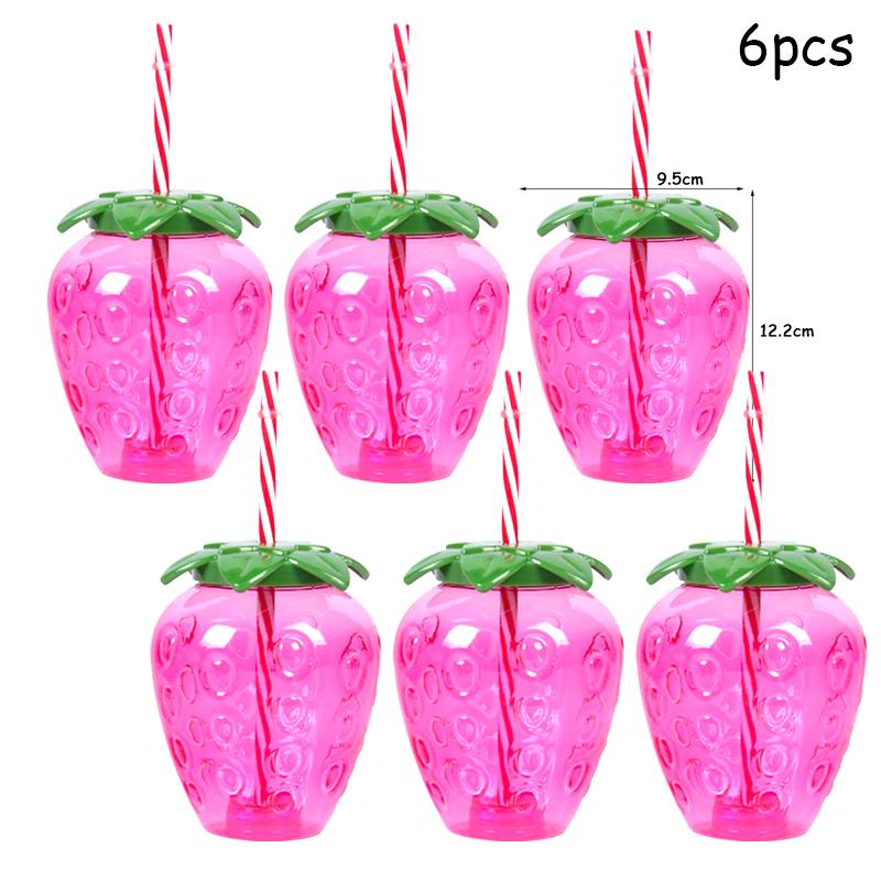 Hawaii Party Luau Flamingo Decoration Pineapple Coconut Drinking Cup Wedding Birthday Summer Hawaiian Tropical Party Decorations