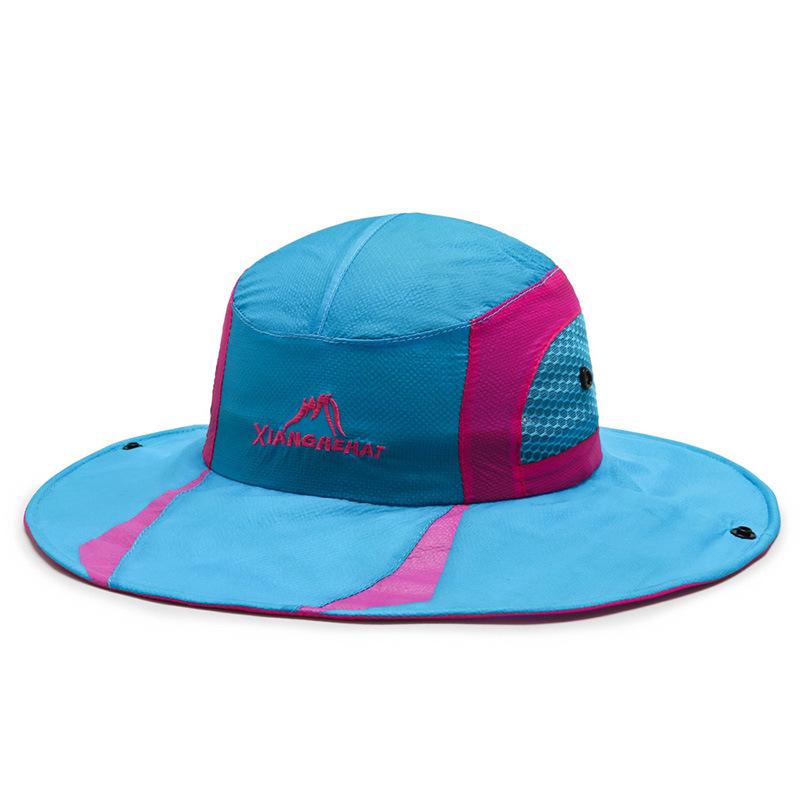 New bucket hat summer mountaineering windproof women's sun protection breathable light sun protection fishing