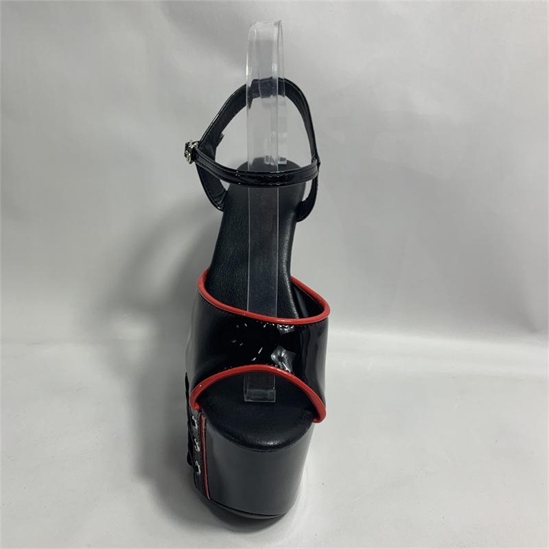 2025 new women's sandals summer new hate the sky high fish mouth shoes high heel waterproof table women's shoes sandals thin heel super high heel