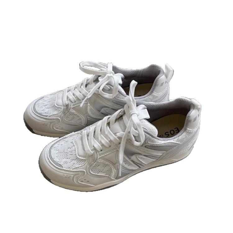 Empfohlene trendige und leicht zu tragende~ Leder-Mesh-Innenhöhe erhöhend deutsche Trainingsschuhe Damen atmungsaktiv vielseitig superweich Ballett Sport ein