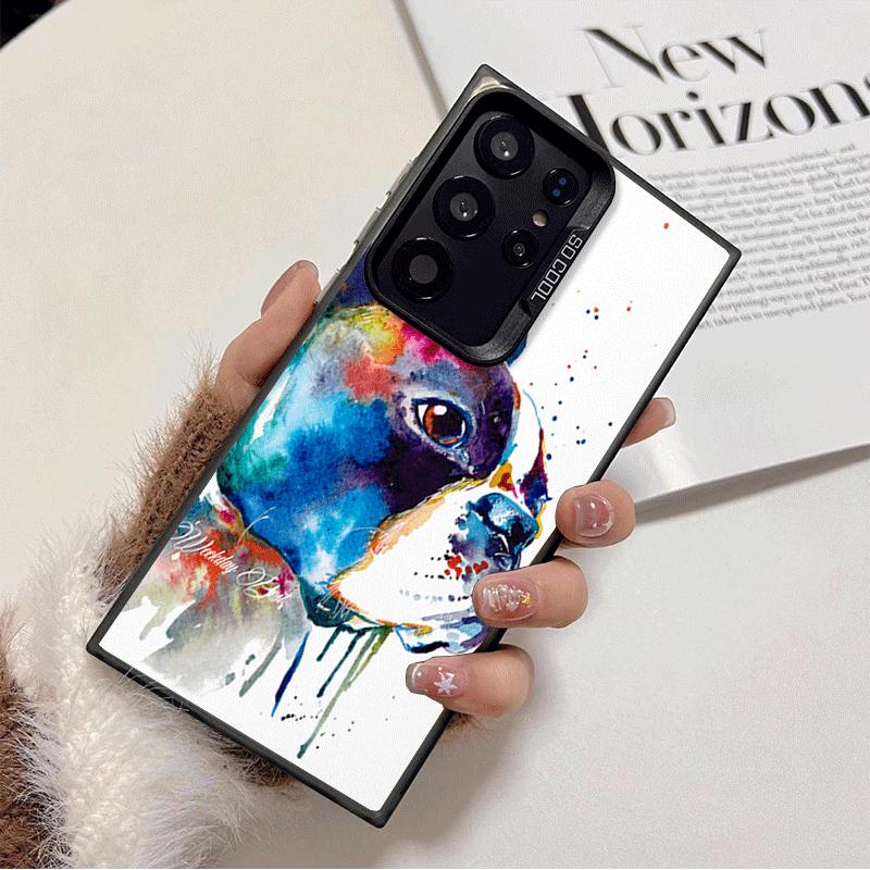 

French Bulldog Dog Pug Design Shockproof Phone Case for Samsung Galaxy S26 Edge S25 Ultra S24 FE S23 Plus S21 Cover Anti Fall Fu Samsung S23