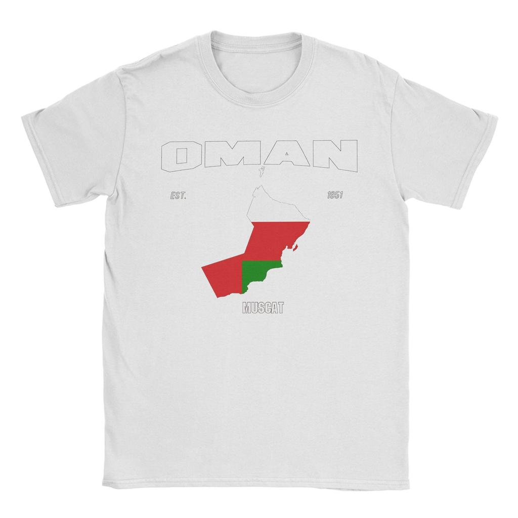 Oman Flag T Shirt Summer Oman Map Omani National Day Cotton T Shirts For Men Popular Print Tee Shirt Short Sleeve Awesome Tees