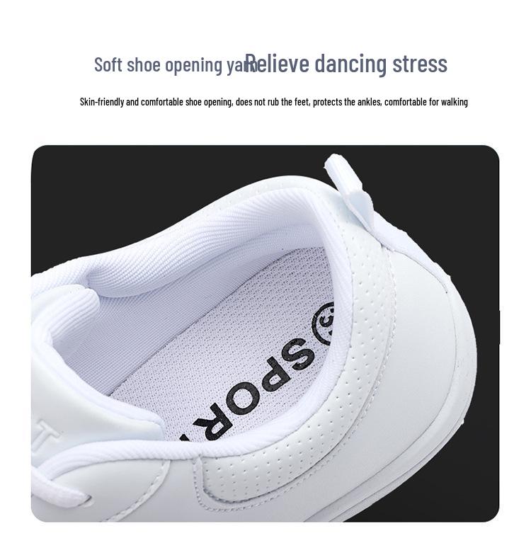 Unisex Gymnastik- und Cheerleading-Schuhe – Weiße Sohle Fitness-, Tanz-, Wettkampf- und Trainingsschuhwerk