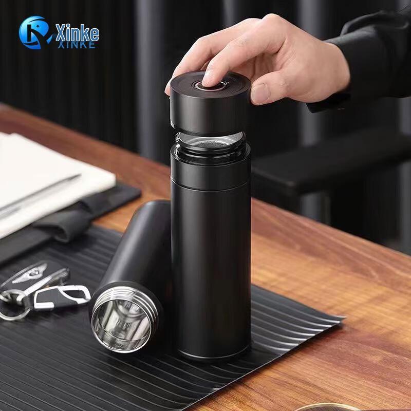 Xinke Press-to-Open Insulated Portable Car Water Bottle