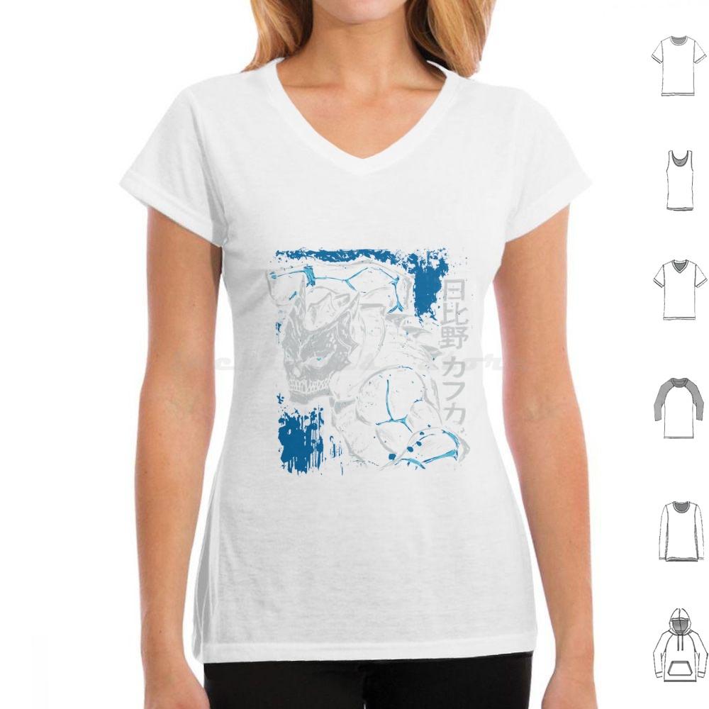 Kaiju Kafka Hibino T Shirt 6xl Cotton Cool Tee Kafka Hibino Kaiju Kaiju No 8 Silhouette Figure Sketch Defense Force Dark Blue
