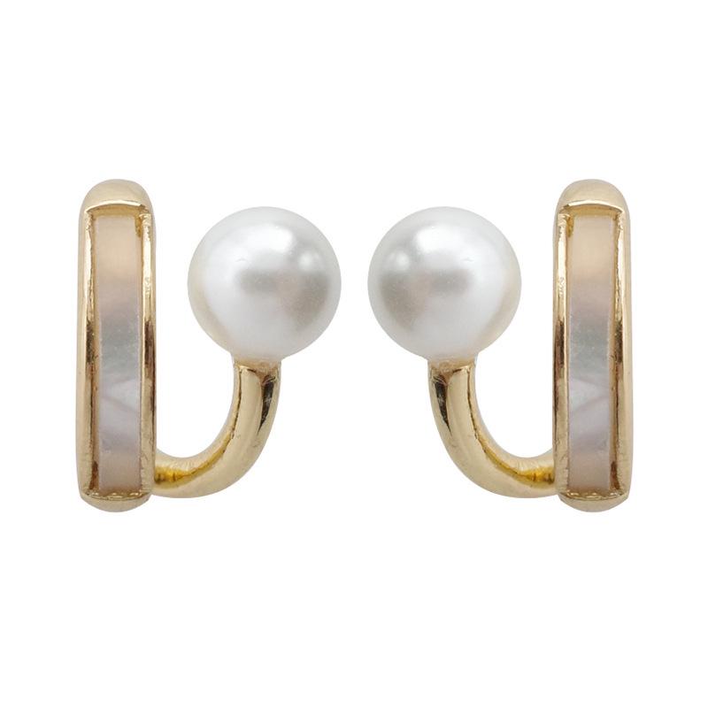 Elegante Süßwasserperlen-Ohrstecker für Damen - Trendig, Schlicht, Feenhafter Stil