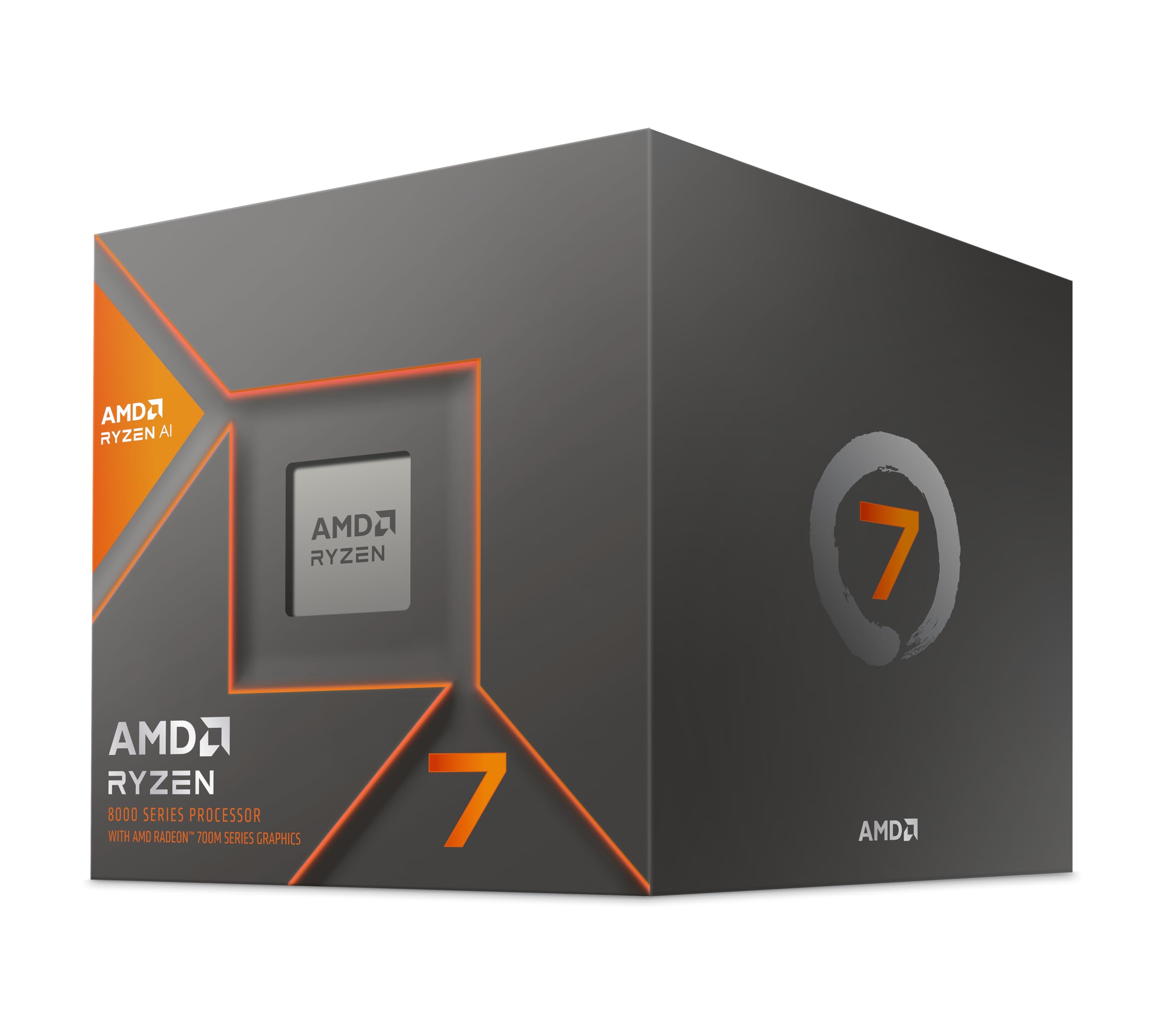 

AMD Ryzen 7 with Wraith Spire AM5 8 cores 16 threads 24MB 65W Authorized distributor product 8700G, 4.2GHz / 100-100001236BOX/EW-1Y срібний