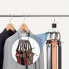 Belt Hanger 360° Rotating Closet Belt Organizer Stainless Steel Wardrobe Six Claw Hook for Belt Bra T-Shirt Pants