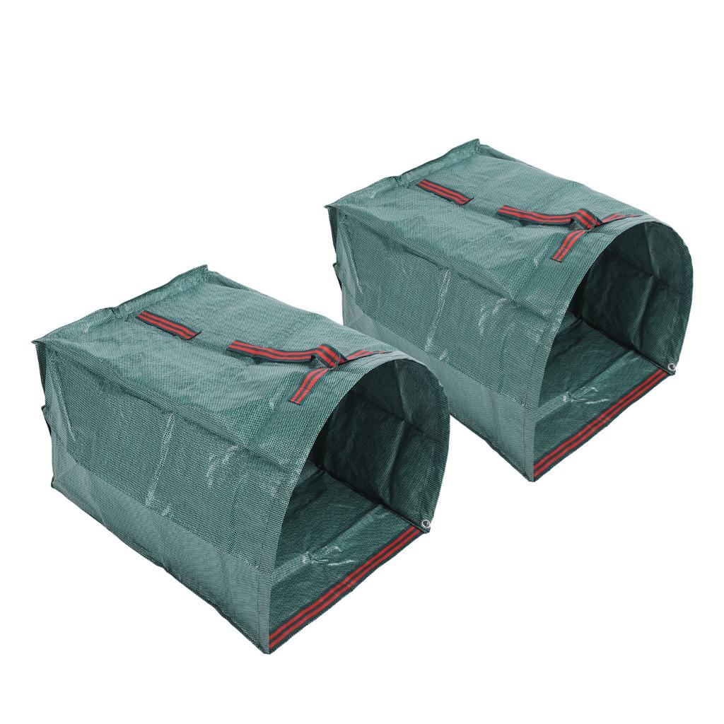 Yard Waste Bag 200L Large Capacity Semicircle Shape Dustpan Type Rain Proof Multifunctional Leaf Collector Bag with