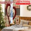 2D Flat Printing  2pcs Love Collage(1) Minimalist Modern Curtains Versatile 100% Polyester Curtains Home Decor Ldeal for Living