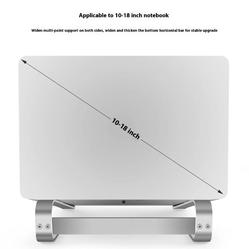 Aluminum Laptops Stand Computer Risers Holder for 10-18Inch Laptops NonSlip Heat Dissipation Stand Support Long Last