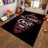 Faith-Inspired Scripture Carpet Suitable As a Non-slip Mat for the Living Room or Bedroom Sofa