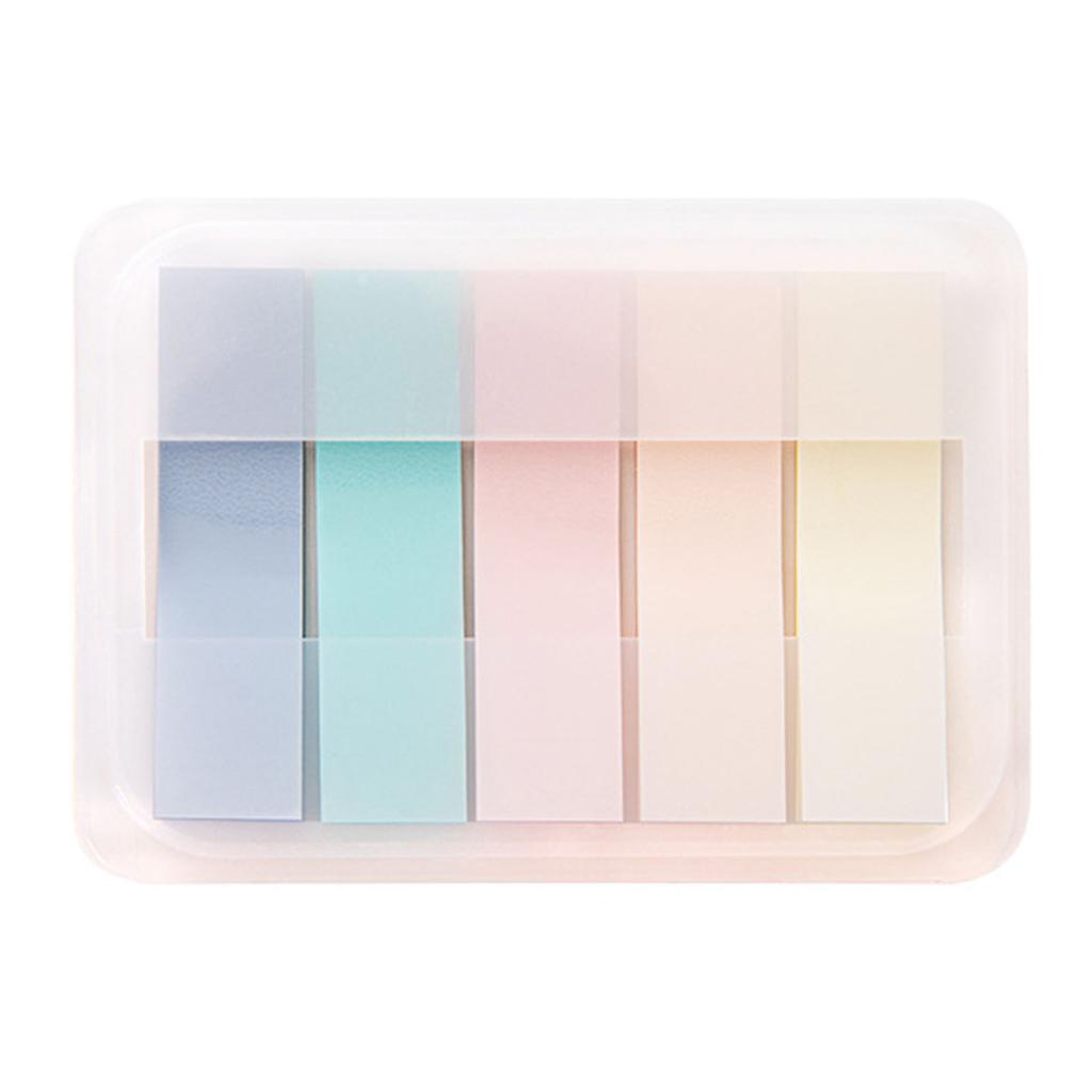 100 Sheets Page Makers 5 Colors Quick Labeling Firm Adhesion Pull Out Index Sticky Notes for Office