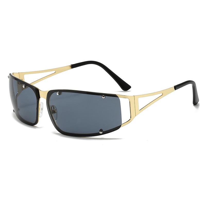 YK metal sunglasses hollowed out new women's European and American personality spice girls dancing sunglasses fashion ins sunglasses tide