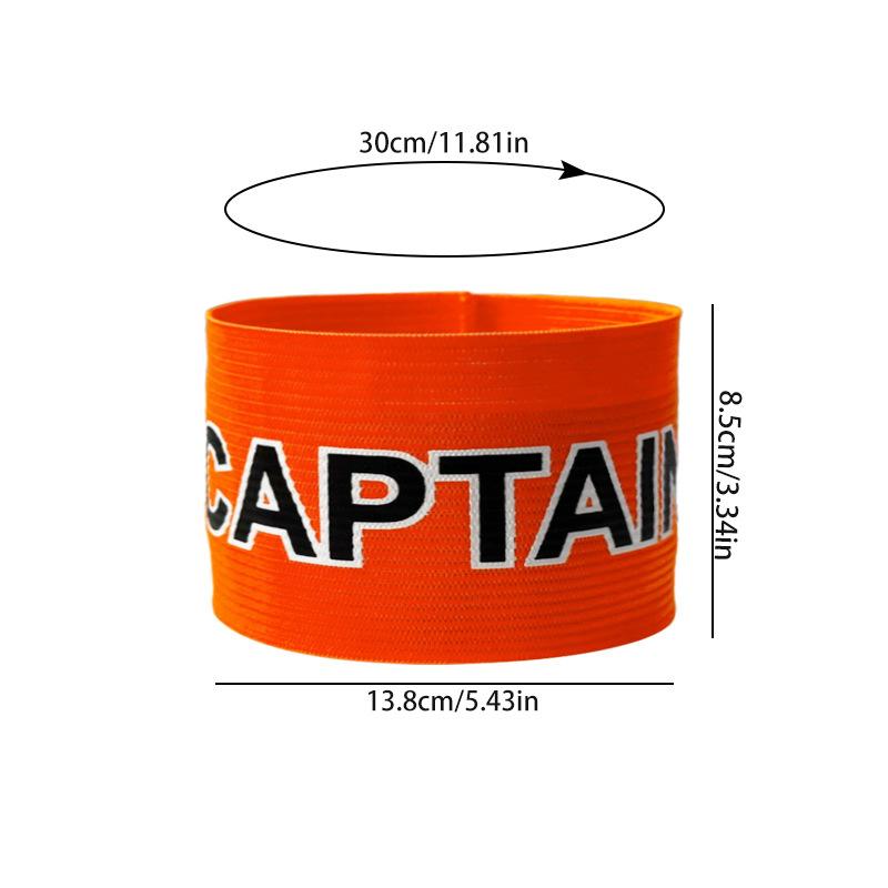 

Football Captain Armband High Elastic Professional Sports Team Training Game Printing Mark Armband for Group average size (13.8 * 8.5cm)
