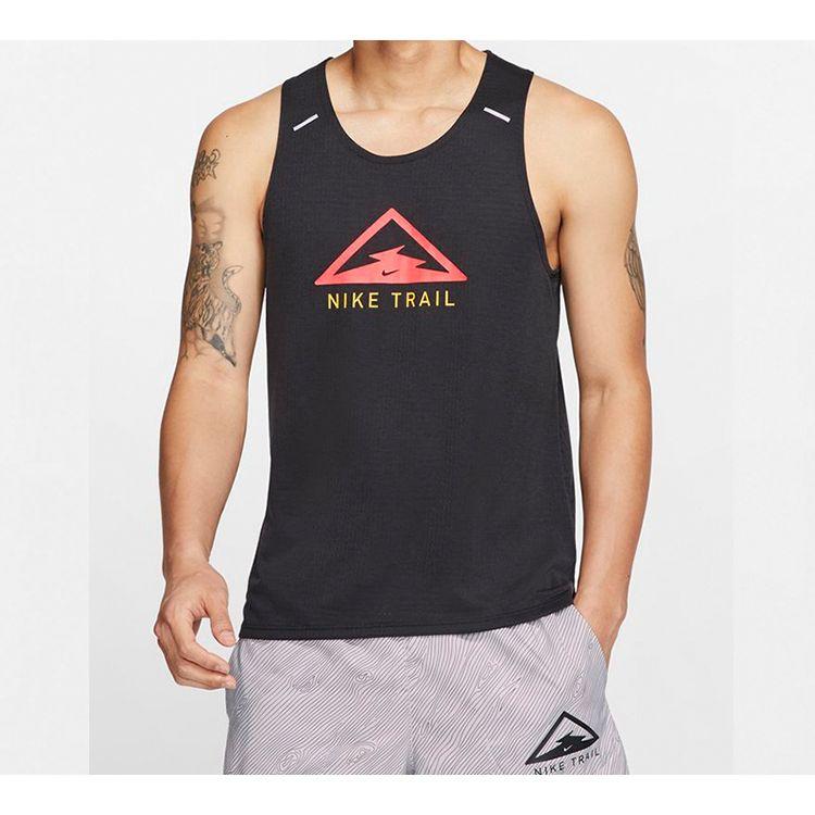 Nike Rise 365 Trail Dri-Fit Koszulka do biegania Męskie Góry Czarne CT7371-010
