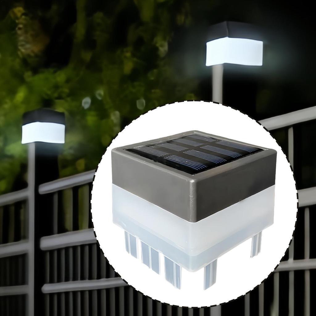 Fence Post Solar Light Modern No-Wiring Illumination Fence Light Post Cover Solar Charging For Terrace Road Gate Garden Balcony
