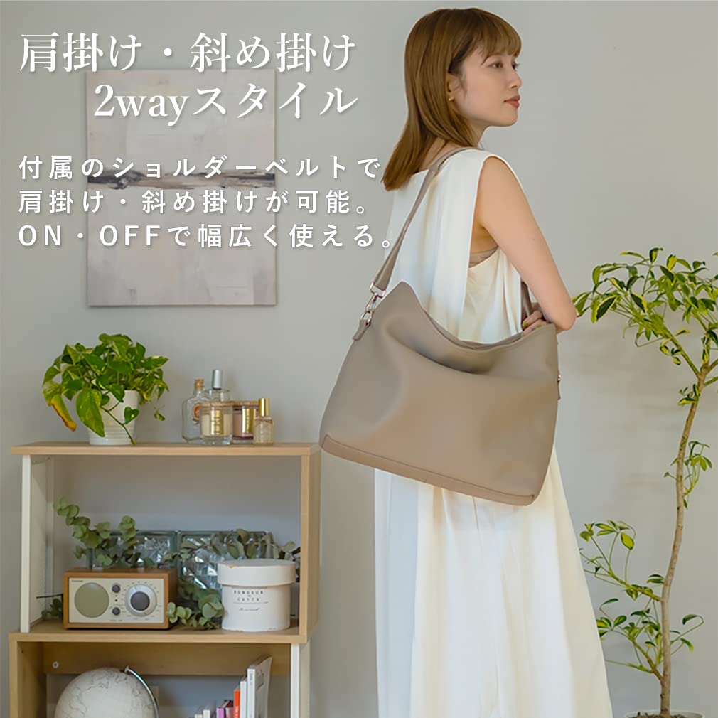 Vita Felice Echtleder 2way Square Tote Bag 9003 [VITAFELICE] Damen (bk)