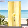 Tropical Coconut Tree Beach Towel Vertical Striped Pool Blanket Summer Vacation Essentials Large Bath Towels for Beach Party