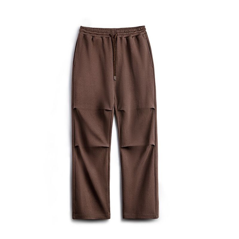 

Madden Parka American Retro Double Pleated Drape Paratrooper Pants Loose Straight Elastic Waist Non-Ironing Casual Sweatpants Men s Autumn Mud Brown XL