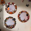 Halloween Party Atmosphere Decor Decorative Mirror Wall Stickers with Spiders/Skeletons/Pumpkins Retro Hanging Spooky Skeleton Ornament Lightweight