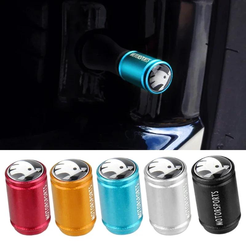 Car Sticker 2025 Hot Wheel Tire Valve Caps for Skoda Kodiaq Octavia A4 A7 A8 A5 Yeti Rapid Spaceback Fabia 2 Superb 3 Karoq Kodi
