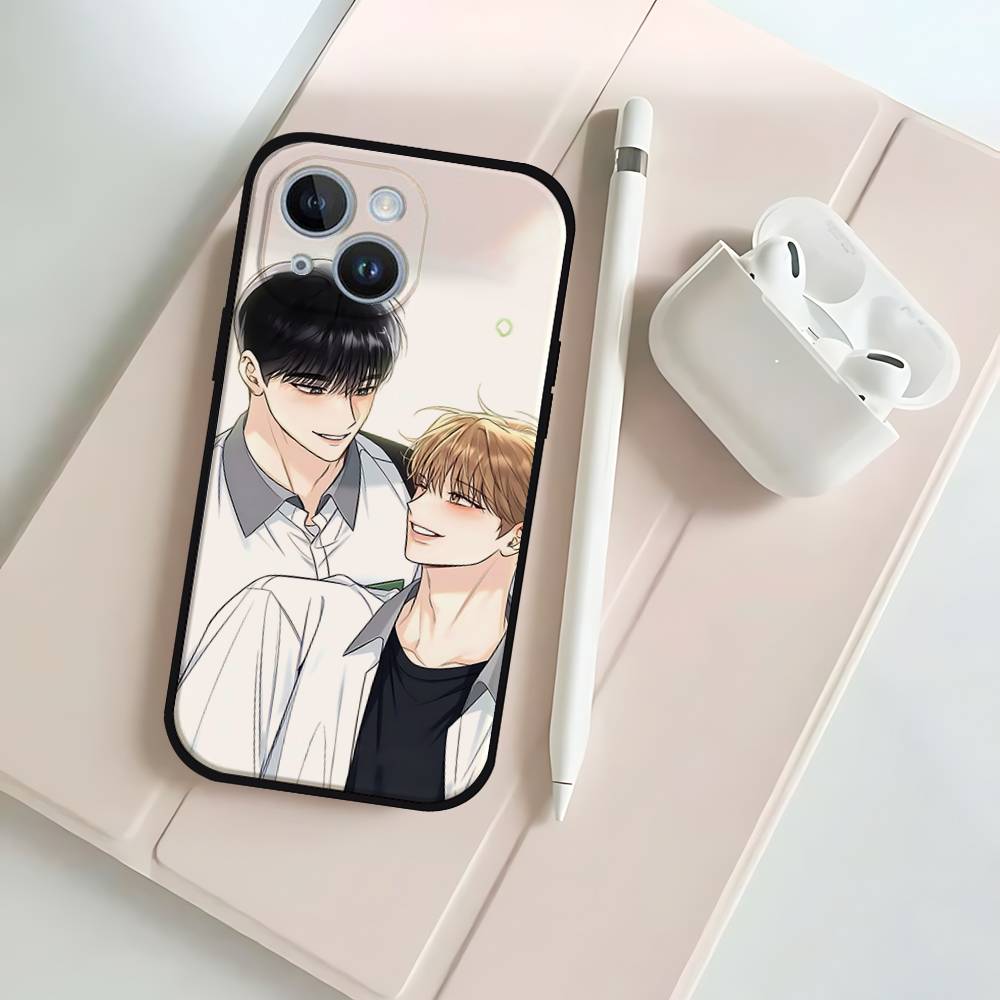 Korean Comics Summer Black Phone Case That Fits For IPhone 17,16,15,11,13,14 Pro Max,Plus,X,Xr,Xs Max,13Mini