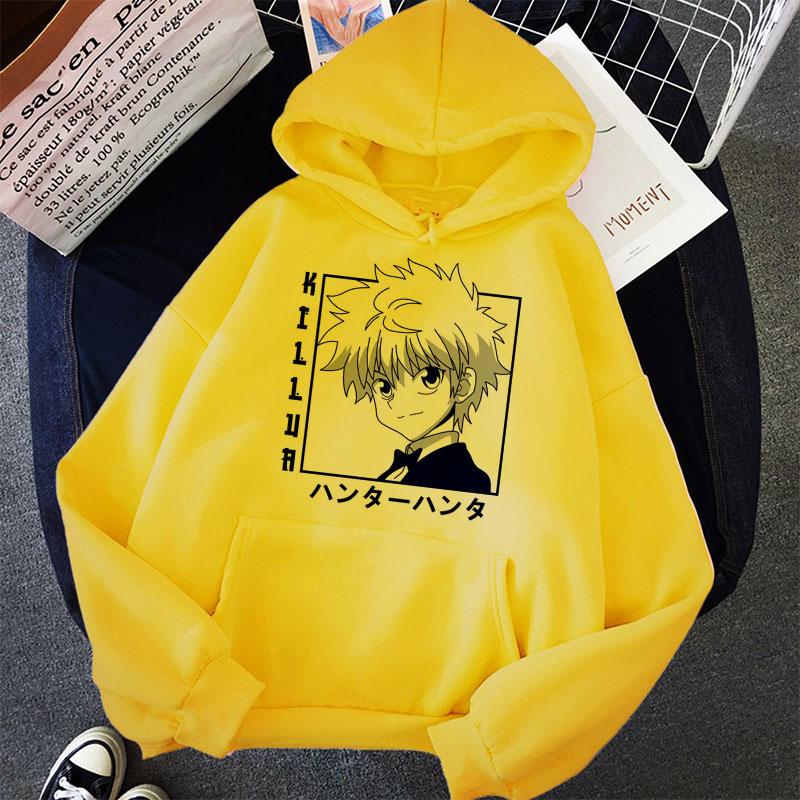 Kawaii Hunter X Hunter Women Hoodies Sweatshirt Killua Zoldyck Anime Manga Loose Hoodie Sweatshirt Oversized Winter Pullover Clothes