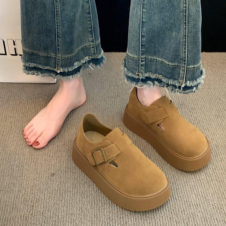 Birkenstock con suola spessa tutto incluso, scarpe basse primaverili nuove con suola morbida