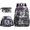 Murder Drones Themed 3-Piece School Set: Backpack Shoulder Bag Pencil Case Teens