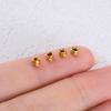 10pcs 20pcs Gold Plated Stainless Steel Positioning Clasps Stopper Beads Crimp End Beads Wire Rondelle Beads DIY Jewelry Making
