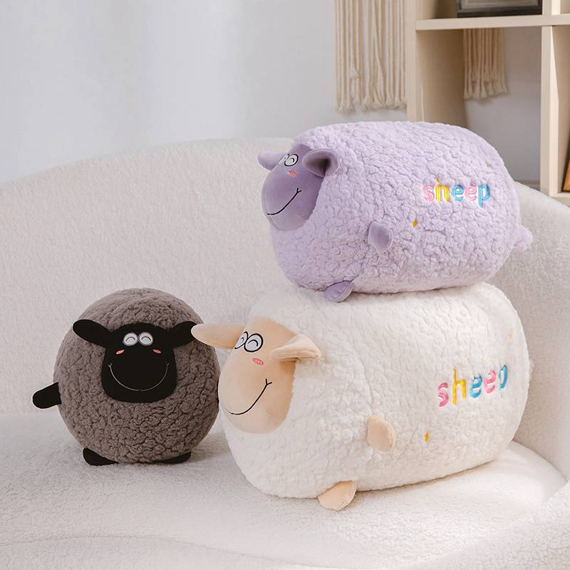 Export Market High Quality Long Plush Cute Sheep Stuffed Animal Plush Simulation Lamb Doll Toys for Children Room Decor Present