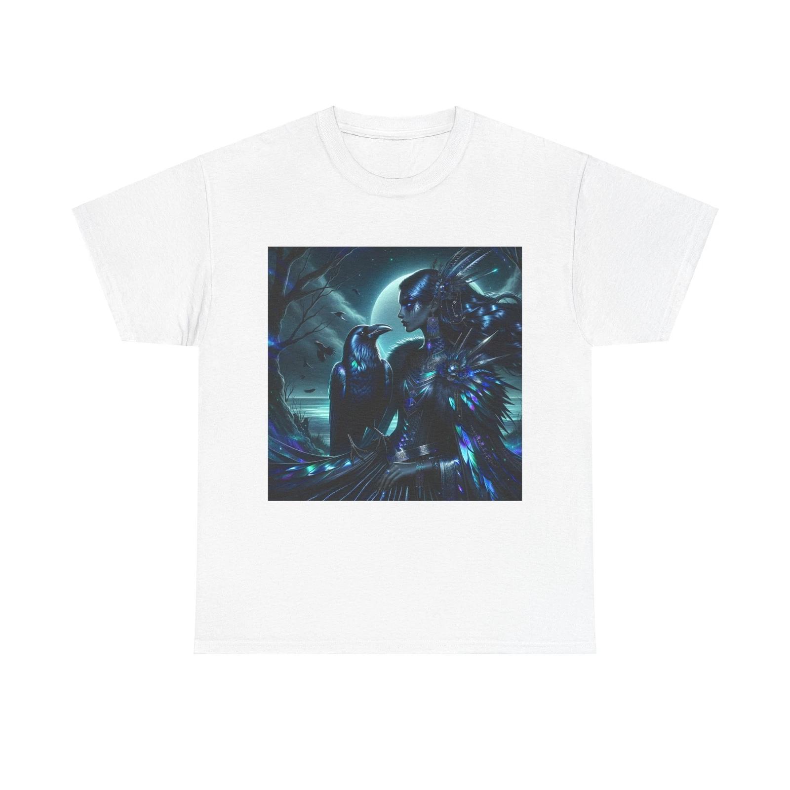 Унисекс футболка для взрослых Эфирная Ворона Императрица Цифровое Искусство L