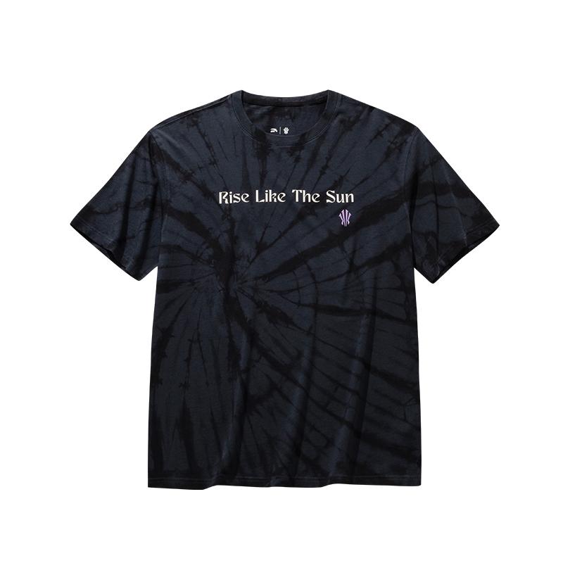 Anta Kyrie Basketball Series All-Over Print Fashionable Short Sleeve T-Shirt Unisex tops Black 172621114-1 M