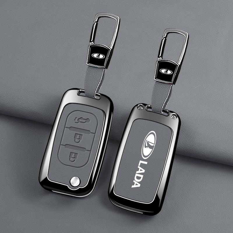 High-End Protective Key Case for Lada - Fashionable and Durable Cover with Buckle
