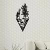 Nordic Scenery Theme Decor Iron Wall Hanging Art Home Decoration Triangle Mountain Metal Wall Ornament For Living Room Decor