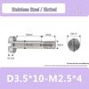Stainless Steel M2-M2.5 Slotted Partial Thread Shoulder Bolt Screw