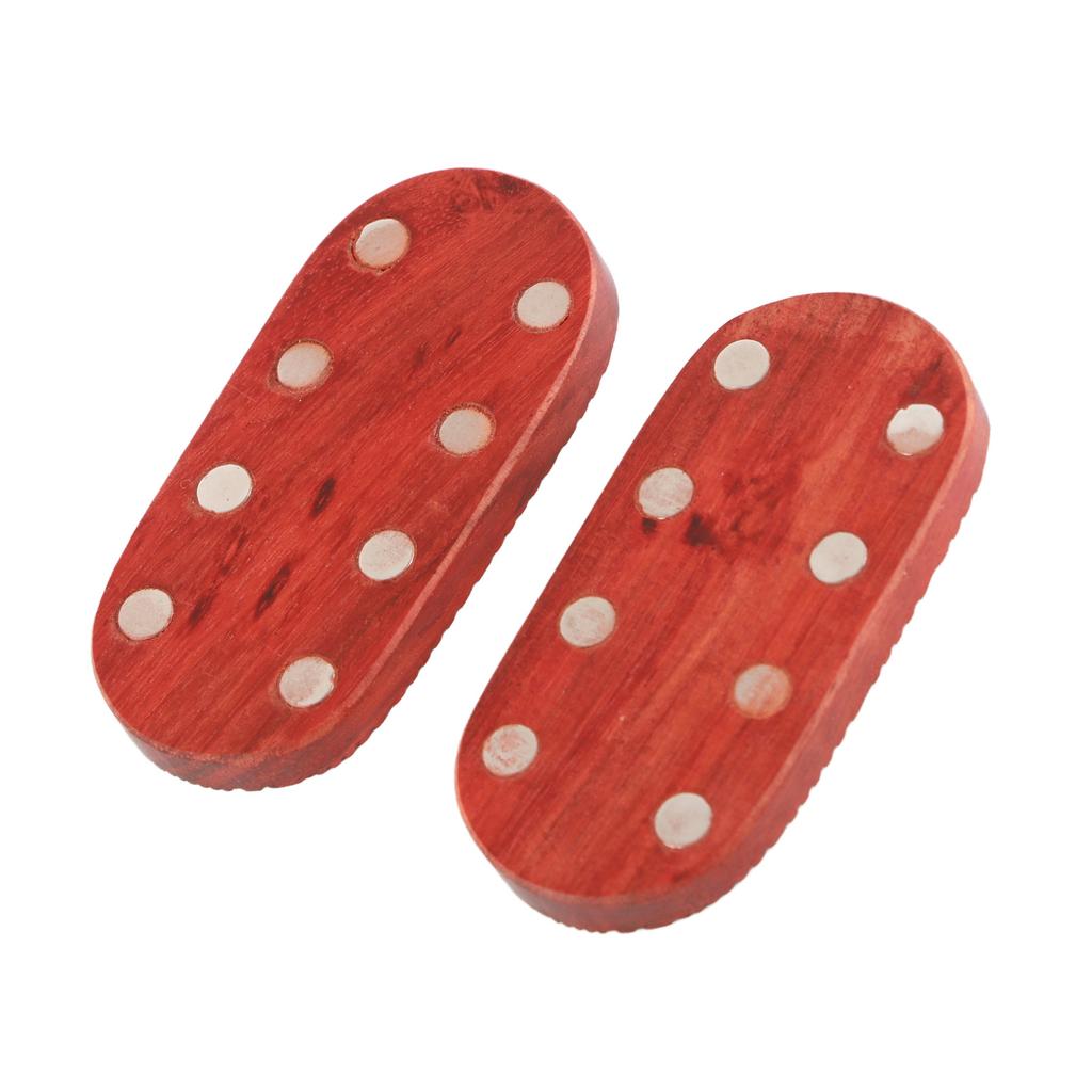 Fidget Slider Red Sandalwood Stress Relief Engraved Fingertip Fidget Slider Toy for Office
