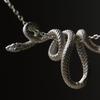 Fashionable Wrapped Serpents Necklace Delicate Snake Pattern Necklace Personalized Neck Chain Adornment for Gatheirngs
